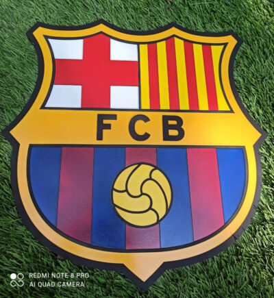 3D FC Barcelona football team Logo, FC Barcelona Wall art, FC Barcelona wall hangings, FC Barcelona football team art sign, Team logo - Image 3