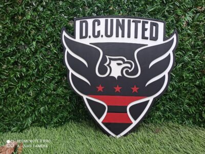 3D DC United FC football team Logo, DC United FC Wall art, DC United FC wall hangings, DC United FC football team art sign, Team logo - Image 4