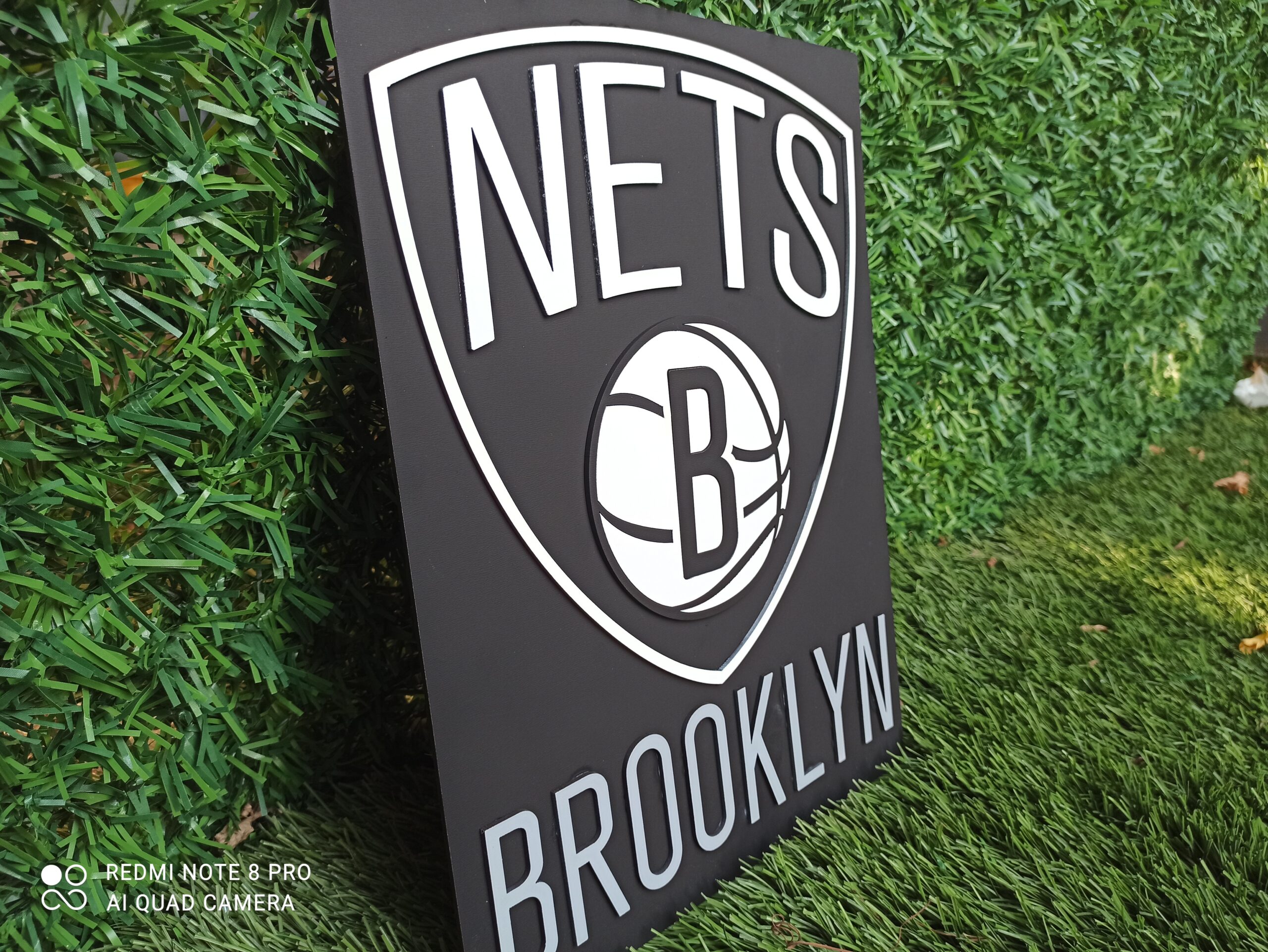 3D Brooklyn Nets basketball team Logo, Brooklyn Nets Wall art, Brooklyn Nets wall hangings, Brooklyn Nets basketball  team art sign, Team logo