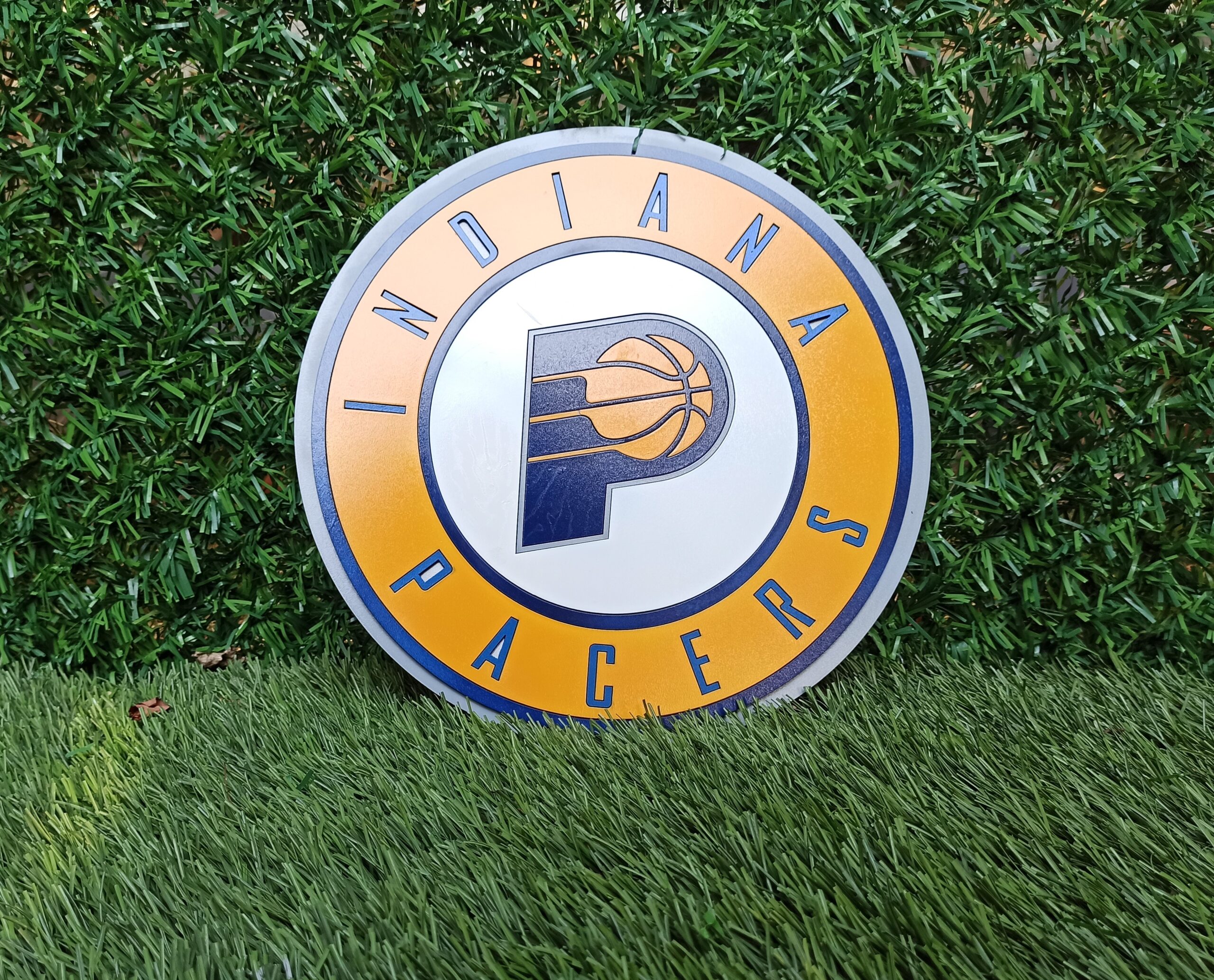 3D Indiana Pacers basketball team Logo, Indiana Pacers Wall art, Indiana Pacers wall hangings, Indiana Pacers basketball team art sign, Team logo