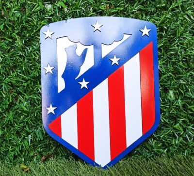 3D Atlético Madrid football team Logo, Atlético Madrid Wall art, Atlético Madrid wall hangings, Atlético Madrid football team art sign, Team logo - Image 2