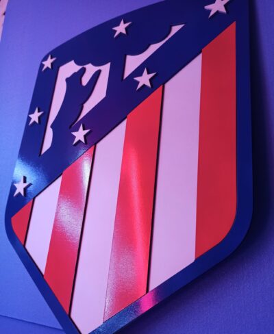 3D Atlético Madrid football team Logo, Atlético Madrid Wall art, Atlético Madrid wall hangings, Atlético Madrid football team art sign, Team logo - Image 6