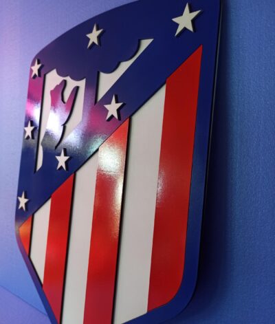 3D Atlético Madrid football team Logo, Atlético Madrid Wall art, Atlético Madrid wall hangings, Atlético Madrid football team art sign, Team logo - Image 7