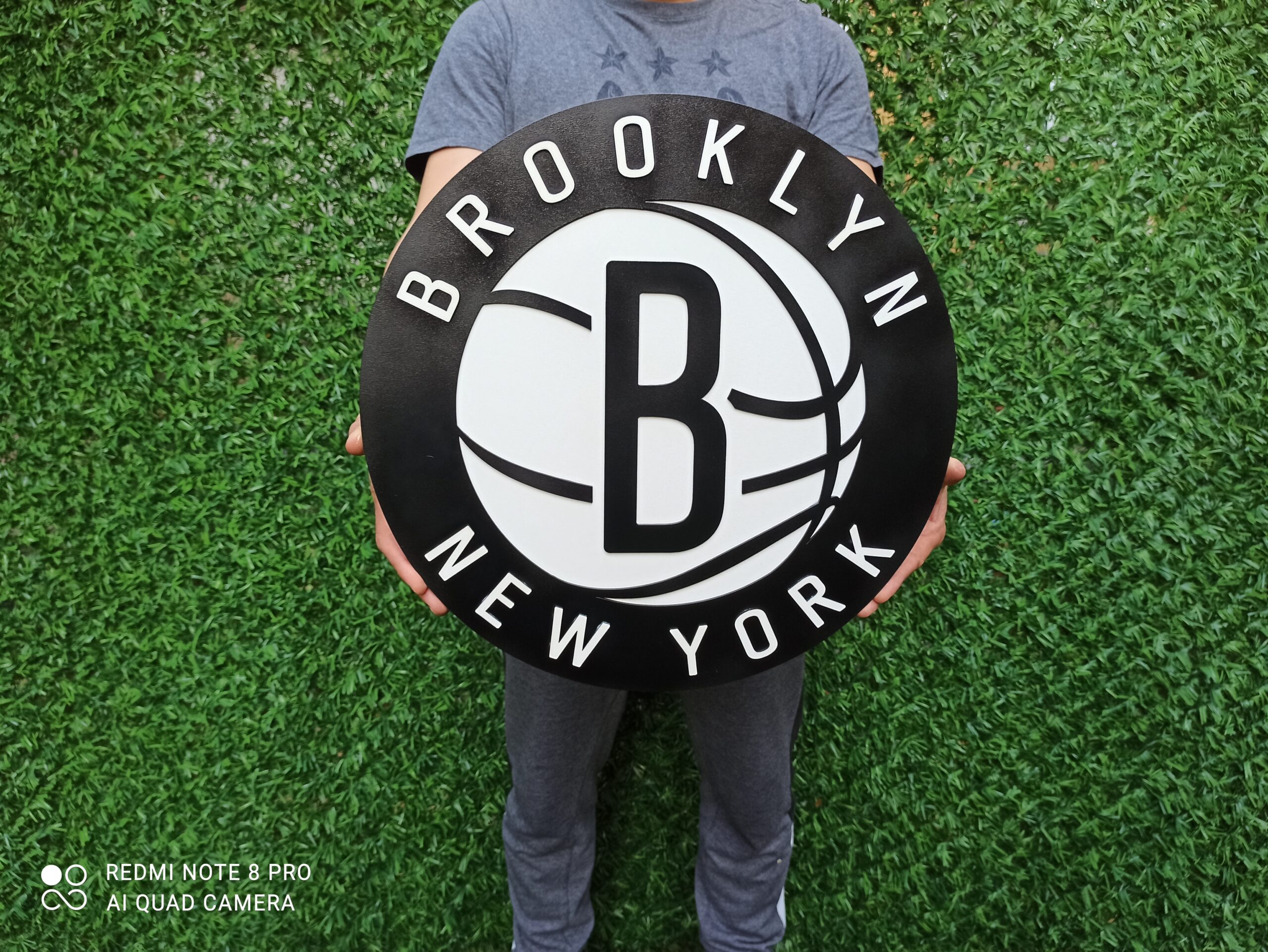 3D Brooklyn Nets basketball team Logo, Brooklyn Nets Wall art, Brooklyn Nets wall hangings, Brooklyn Nets basketball  team art sign, Team logo