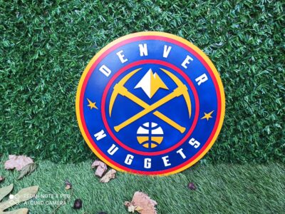 3D Denver Nuggets football team Logo, Denver Nuggets Wall art, Denver Nuggets wall hangings, Denver Nuggets football team art sign, Team logo - Image 2