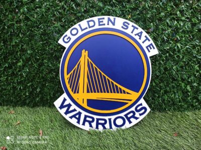 3D Golden State Warriors basketball team Logo, Golden State Warriors Wall art, Golden State Warriors wall hangings, Golden State Warriors basketball team art sign, Team logo - Image 3