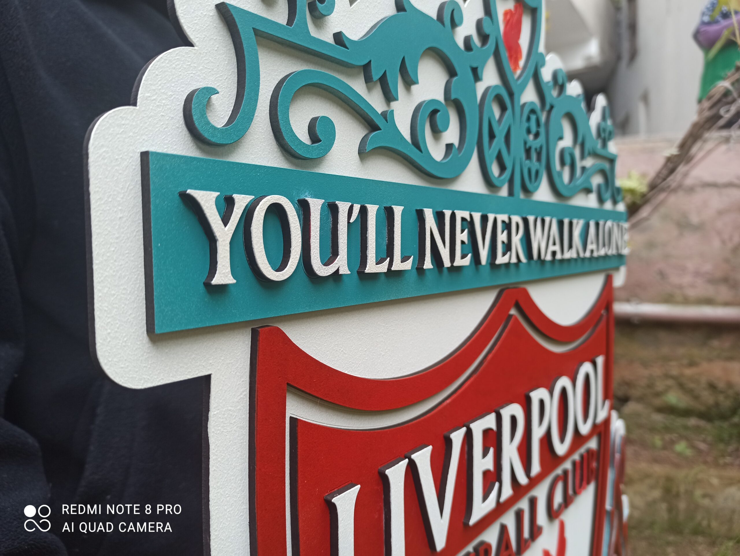 3D Liverpool FC football team Logo, Liverpool FC Wall art, Liverpool FC wall hangings, Liverpool FC football team art sign, Team logo