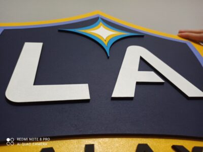 3D Los Angeles Galaxy football team Logo, Los Angeles Galaxy Wall art, Los Angeles Galaxy wall hangings, Los Angeles Galaxy football team art sign, Team logo - Image 6