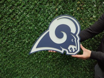 3D Los Angeles Rams football team Logo, Los Angeles Rams Wall art, Los Angeles Rams wall hangings, Los Angeles Rams football team art sign, Team logo - Image 7