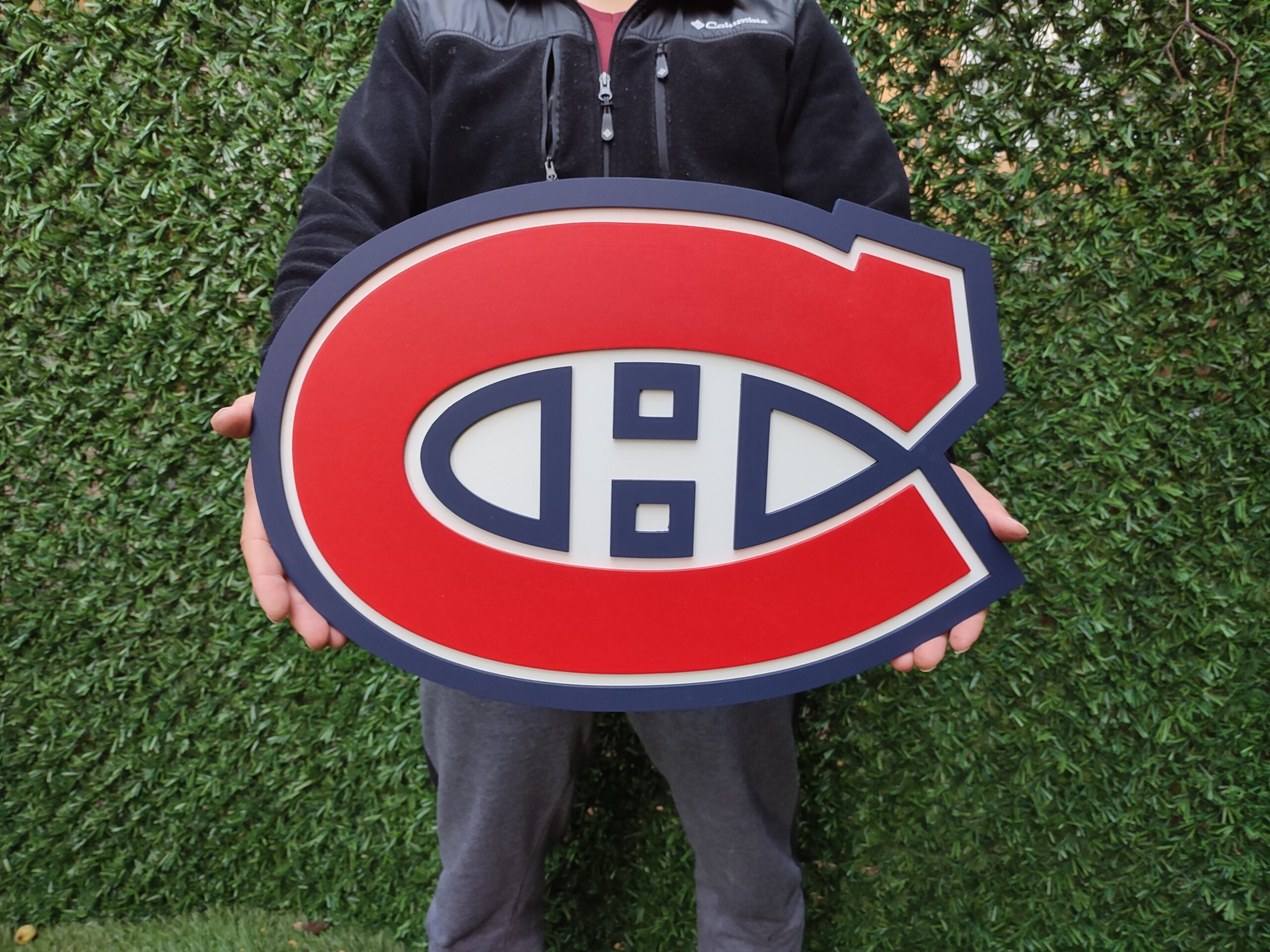 3D Montreal Canadiens hockey  team Logo, Montreal Canadiens Wall art, Montreal Canadiens wall hangings, Montreal Canadiens hockey  team art sign, Team logo