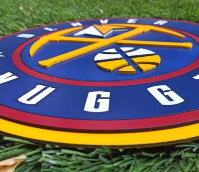 3D Denver Nuggets football team Logo, Denver Nuggets Wall art, Denver Nuggets wall hangings, Denver Nuggets football team art sign, Team logo - Image 4