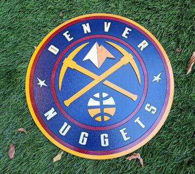 3D Denver Nuggets football team Logo, Denver Nuggets Wall art, Denver Nuggets wall hangings, Denver Nuggets football team art sign, Team logo - Image 6