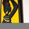 African Woman Wall Decor, Modern Wall Decor, Home Wall Design, Wooden Wall Decor, Housewarming Gift, African Woman - Image 4