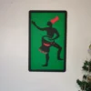 African Man Wooden Wall Decoration, Wall Decoration Painting, Modern Wall Design, Wooden Wall Decor, Housewarming Gift - Image 3