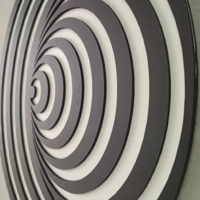 3D Optical illusion Wooden Wall Decor, Swirl wall decor - Add Depth and Elegance to Your Space with Stunning 3D Art - Image 2