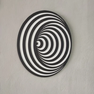 3D Optical illusion Wooden Wall Decor, Swirl wall decor - Add Depth and Elegance to Your Space with Stunning 3D Art - Image 8