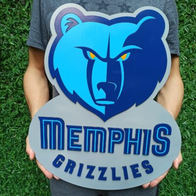 memphis grizzlies 3d wall art