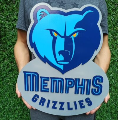 memphis grizzlies 3d wall art