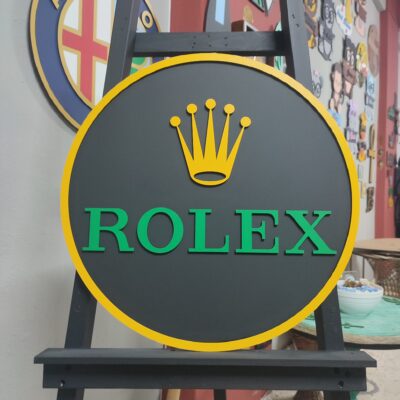 Rolex Sign Art. Rolex, Rolex Wall Art sign, Rolex Wooden Wall Art Sign. - Image 5