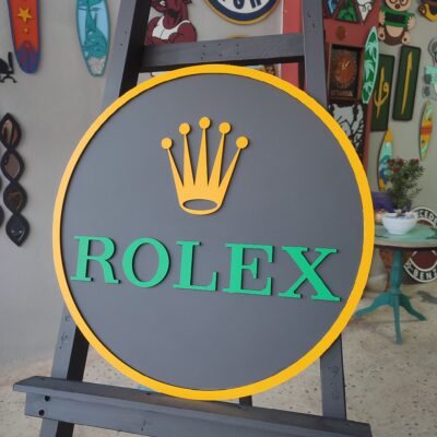 Rolex Sign Art. Rolex, Rolex Wall Art sign, Rolex Wooden Wall Art Sign. - Image 3