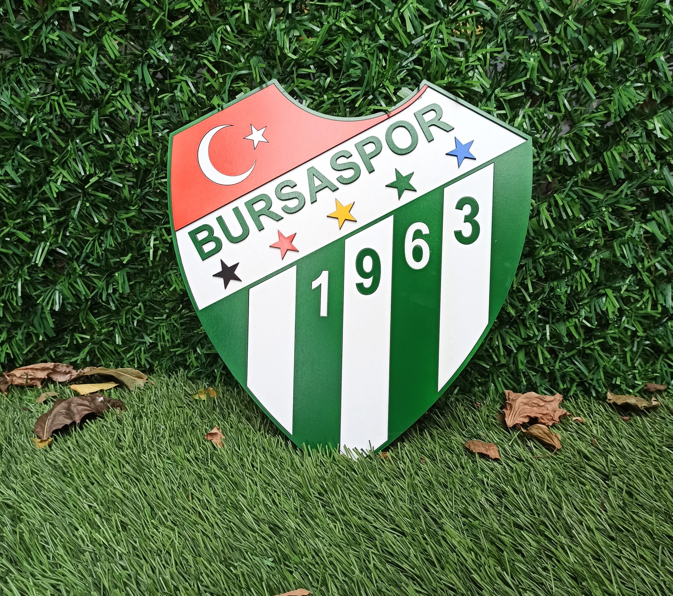 Bursaspor Wooden Wall Art | Bursaspor Logo Sign | Football Club Wall Decor | Fan Gift | Sports Team Wall Art | Home and Office Decoration