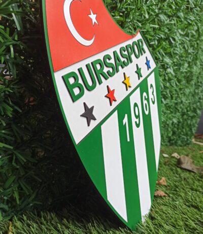 Bursaspor Wooden Wall Art | Bursaspor Logo Sign | Football Club Wall Decor | Fan Gift | Sports Team Wall Art | Home and Office Decoration - Image 4