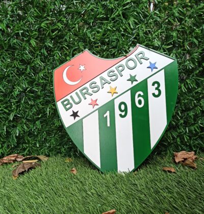 Bursaspor Wooden Wall Art | Bursaspor Logo Sign | Football Club Wall Decor | Fan Gift | Sports Team Wall Art | Home and Office Decoration - Image 2