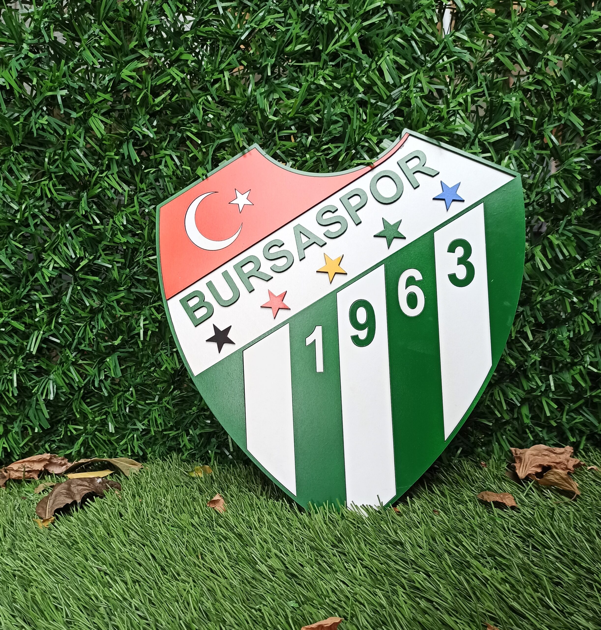 Bursaspor Wooden Wall Art | Bursaspor Logo Sign | Football Club Wall Decor | Fan Gift | Sports Team Wall Art | Home and Office Decoration