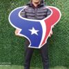 3D Houston Texans football team Logo, Houston Texans Wall art, Houston Texans wall hangings, Houston Texans football team art sign, Team logo - Image 3
