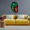 3D Modern Wall Sculpture, Wood Wall Hanging, Modern Wall Art, Office Decor, Living Room Art, Africa home decor. - Image 9