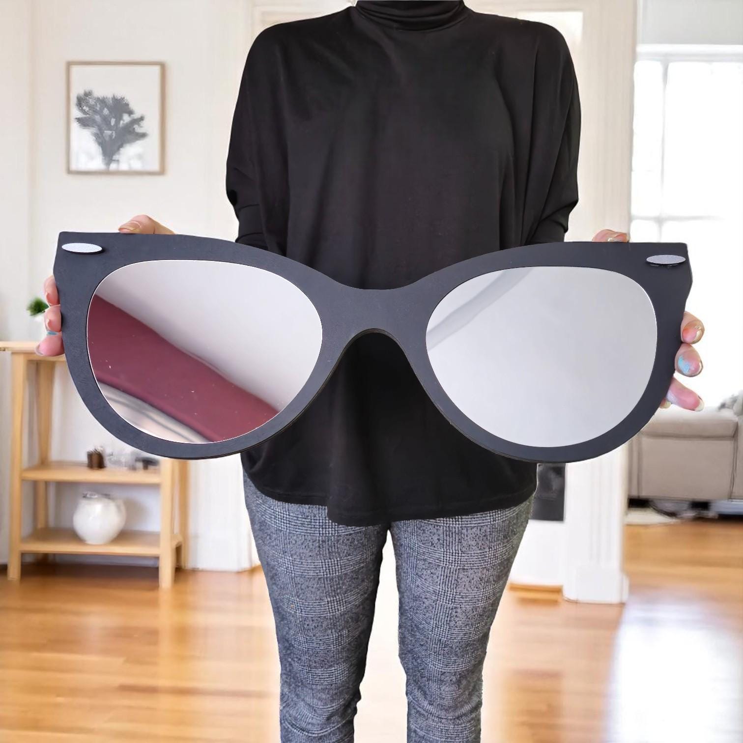 Wooden & Acrylic Mirror Wall Art: Modern Home Decor