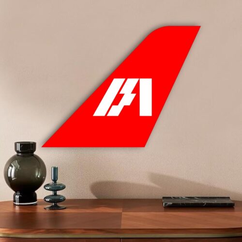 Handmade Indian Airlines Tail Decor: Vintage Aviation Wall Art