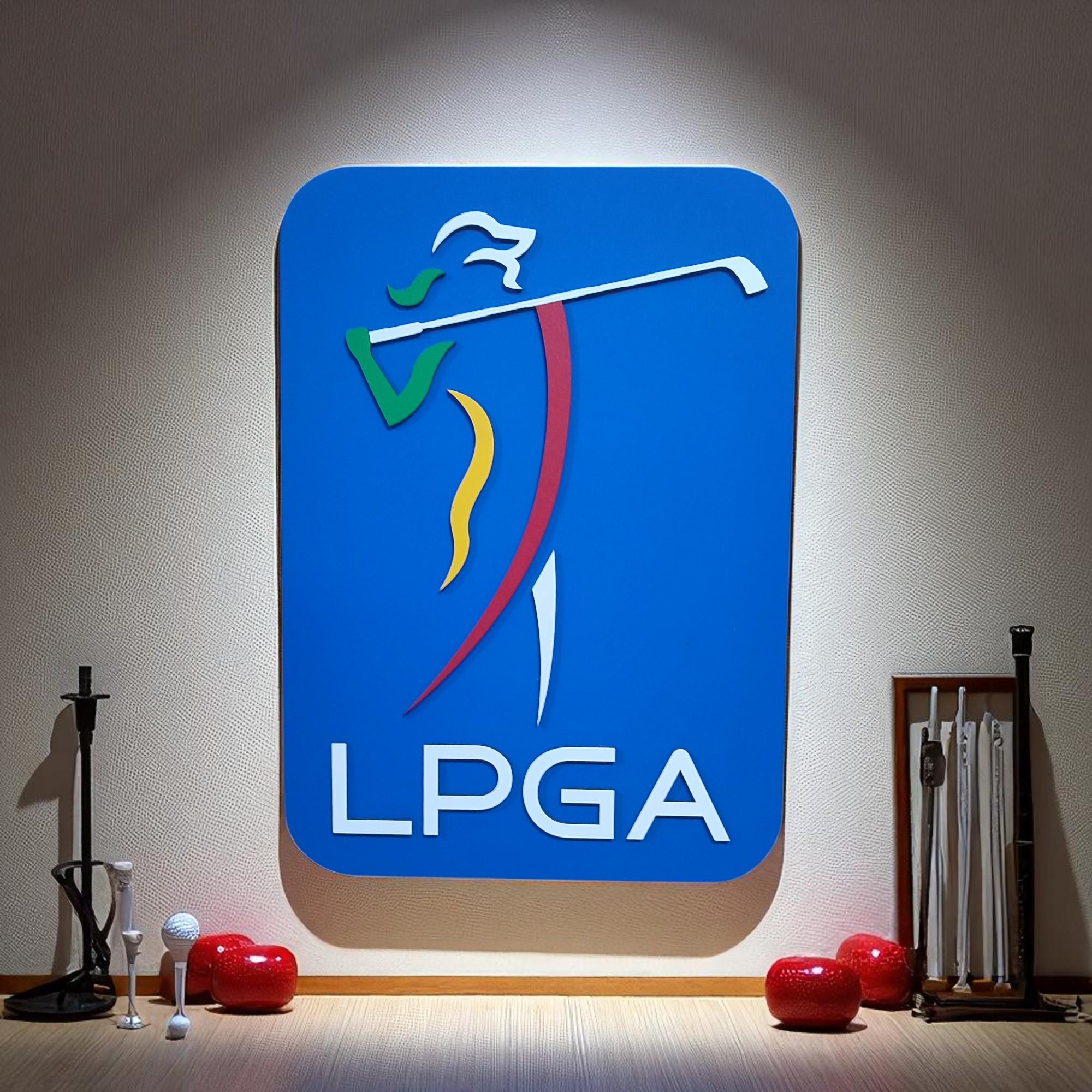Handmade LPGA Wooden Golf Sign: Women’s Golf Decor