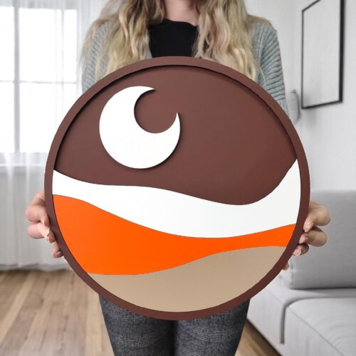 Handmade Boho Moon Wall Art: Celestial Nursery Decor