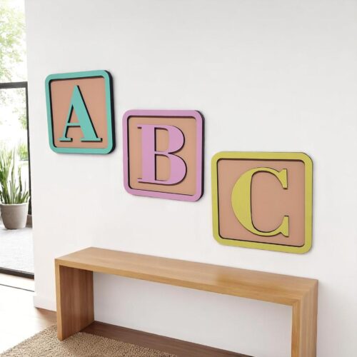 Custom Wooden Name Sign: Handmade Nursery or Wedding Decor