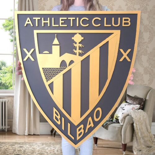 Athletic Club Bilbao Wood Sign: Basque Football Fan Gift