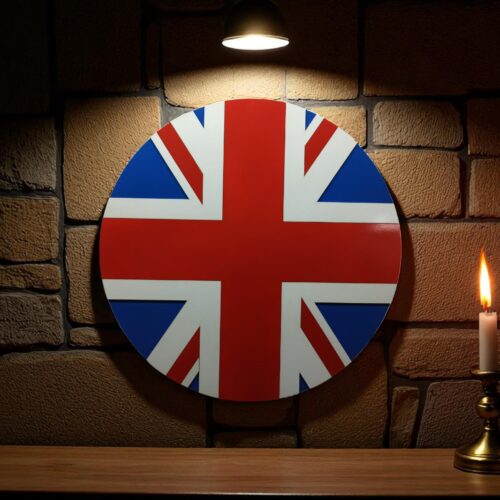 Rustic Union Jack Wooden Wall Art: British Flag Decor