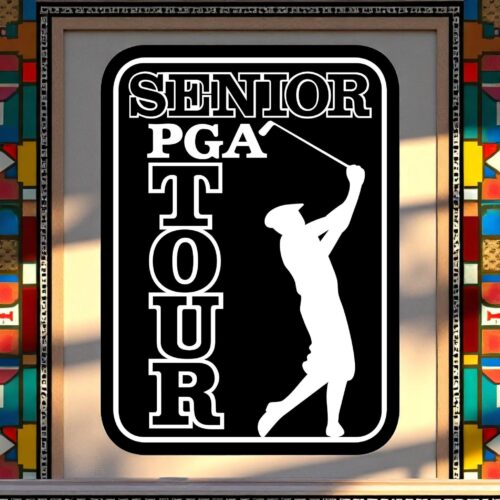 Handmade Senior PGA Tour Wood Sign: Golf Legends Wall Art
