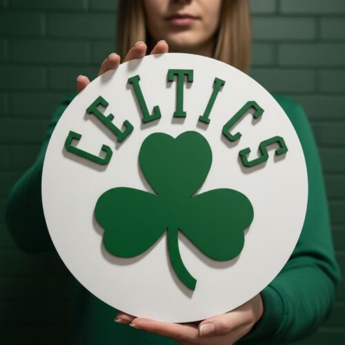 Inspired by the Boston Celtics | Wooden Wall Art | NBA Team Logo Sign | Basketball Home Decor